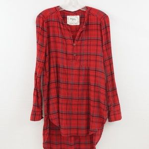 3 for $10 Sale Anthropologie Plaid Tunic Top